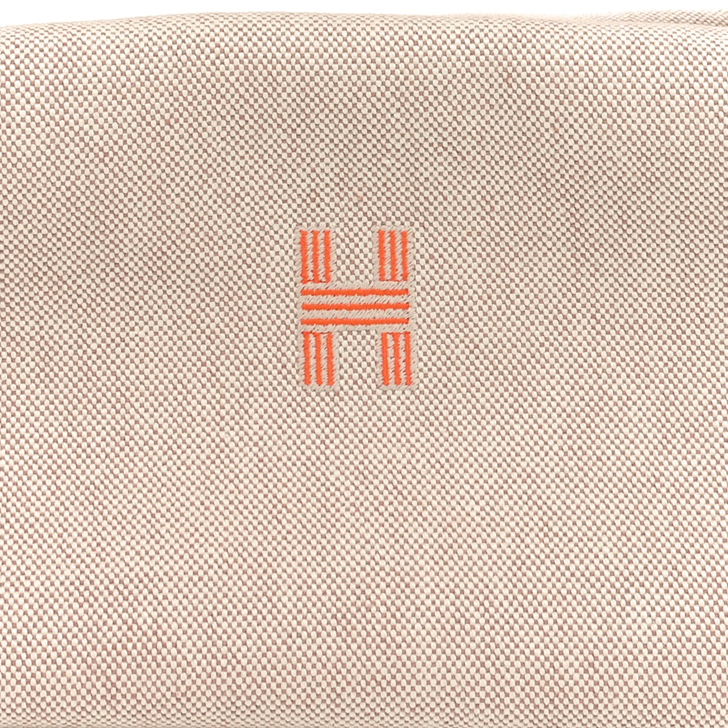 Hermes Canvas Large Bride-A-Brac Pouch Natural Orange 7 of 9