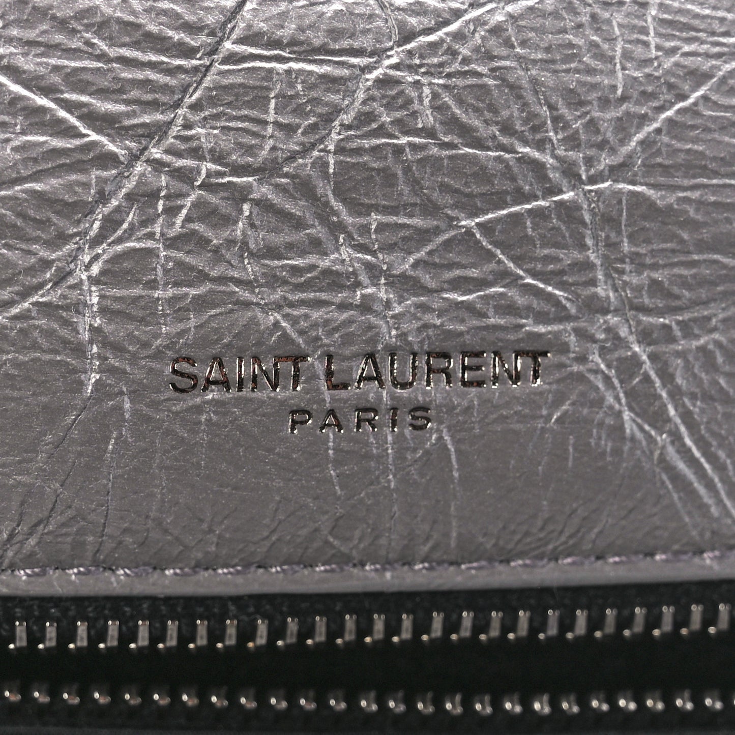 Crinkled Calfskin Matelasse Monogram Large Niki Chain Satchel Storm