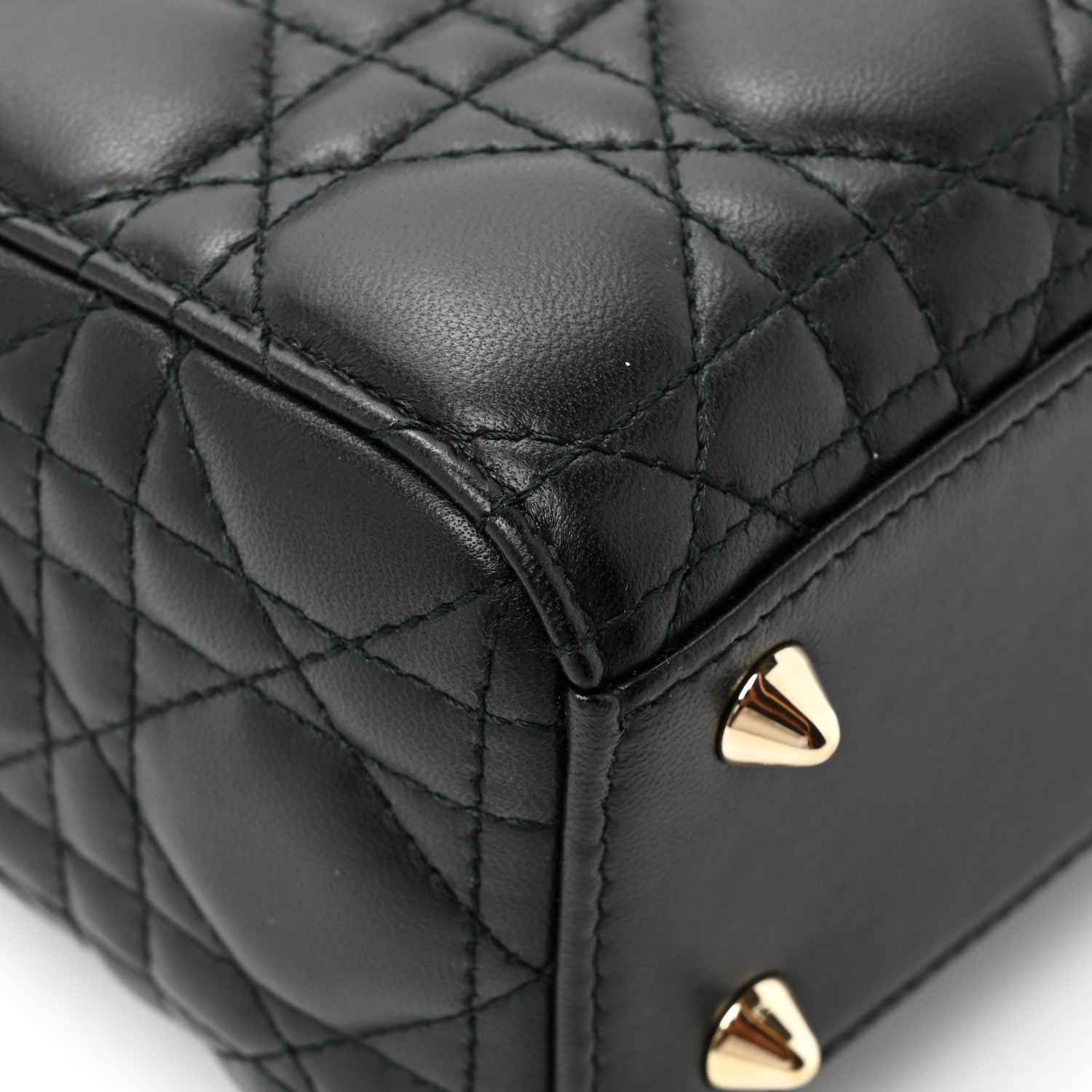 Christian Dior Lambskin Cannage Small Lucky Badges My Lady Dior Black 10 of 13