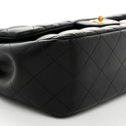 Chanel Lambskin Quilted Jumbo Double Flap Black 9 of 10