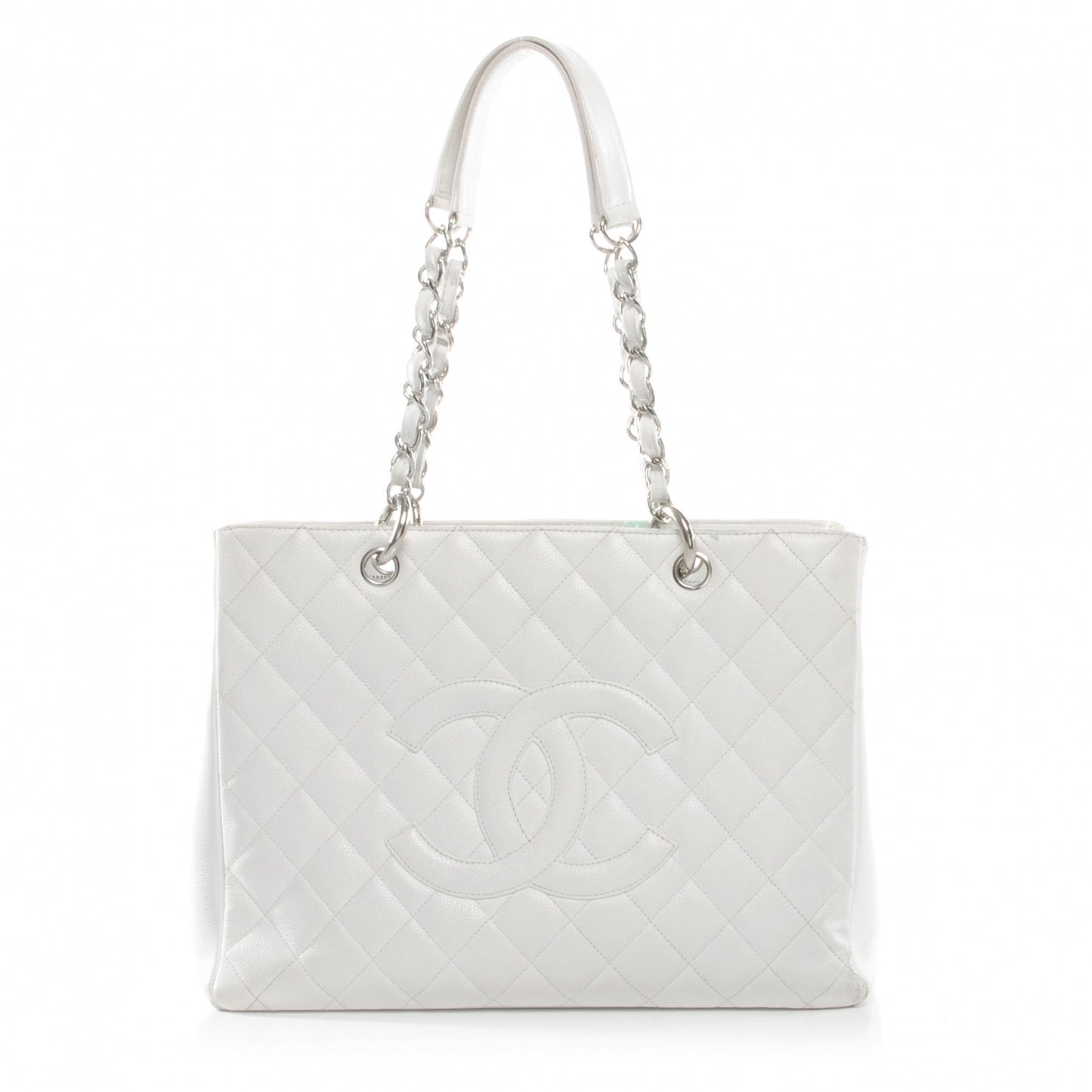 Caviar Grand Shopping Tote GST White