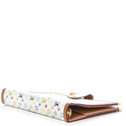 Louis Vuitton Monogram Multicolor Large Ring Agenda Cover White 4 of 14