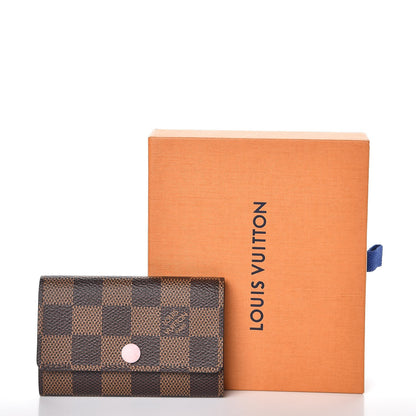 Louis Vuitton Damier Ebene Multicles 6 Key Holder Rose Ballerine 8 of 8