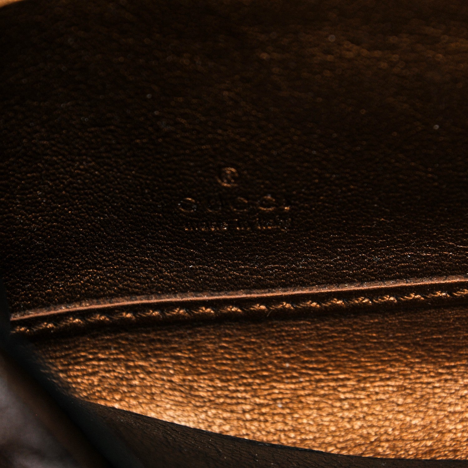 Gucci Guccissima Zip Around Wallet Bronze 6 of 6