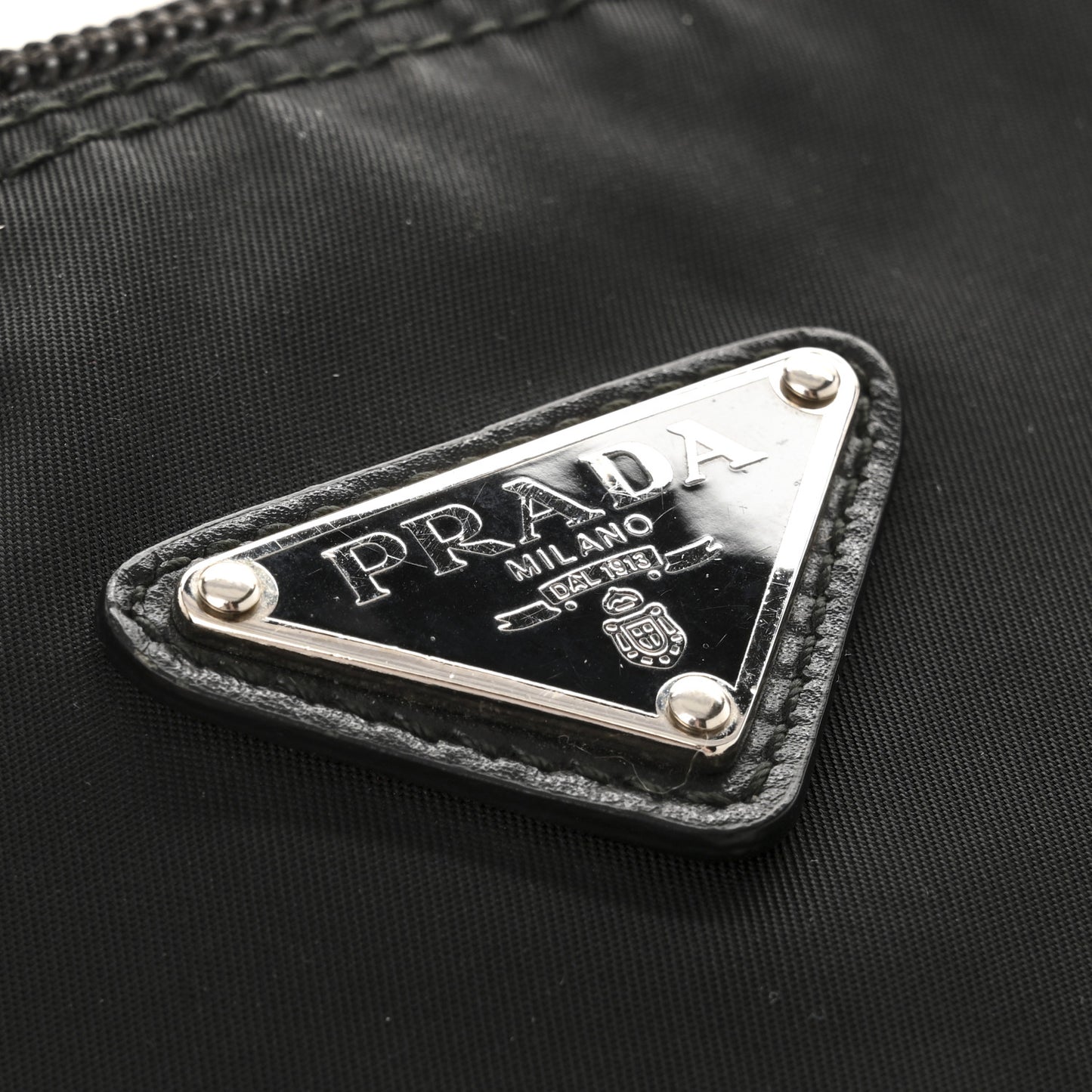 Tessuto Nylon Saffiano Vela Messenger Bag Black