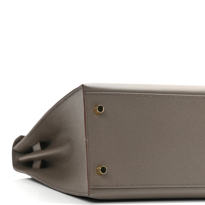 Hermes Epsom Kelly Sellier 32 Etain 8 of 10