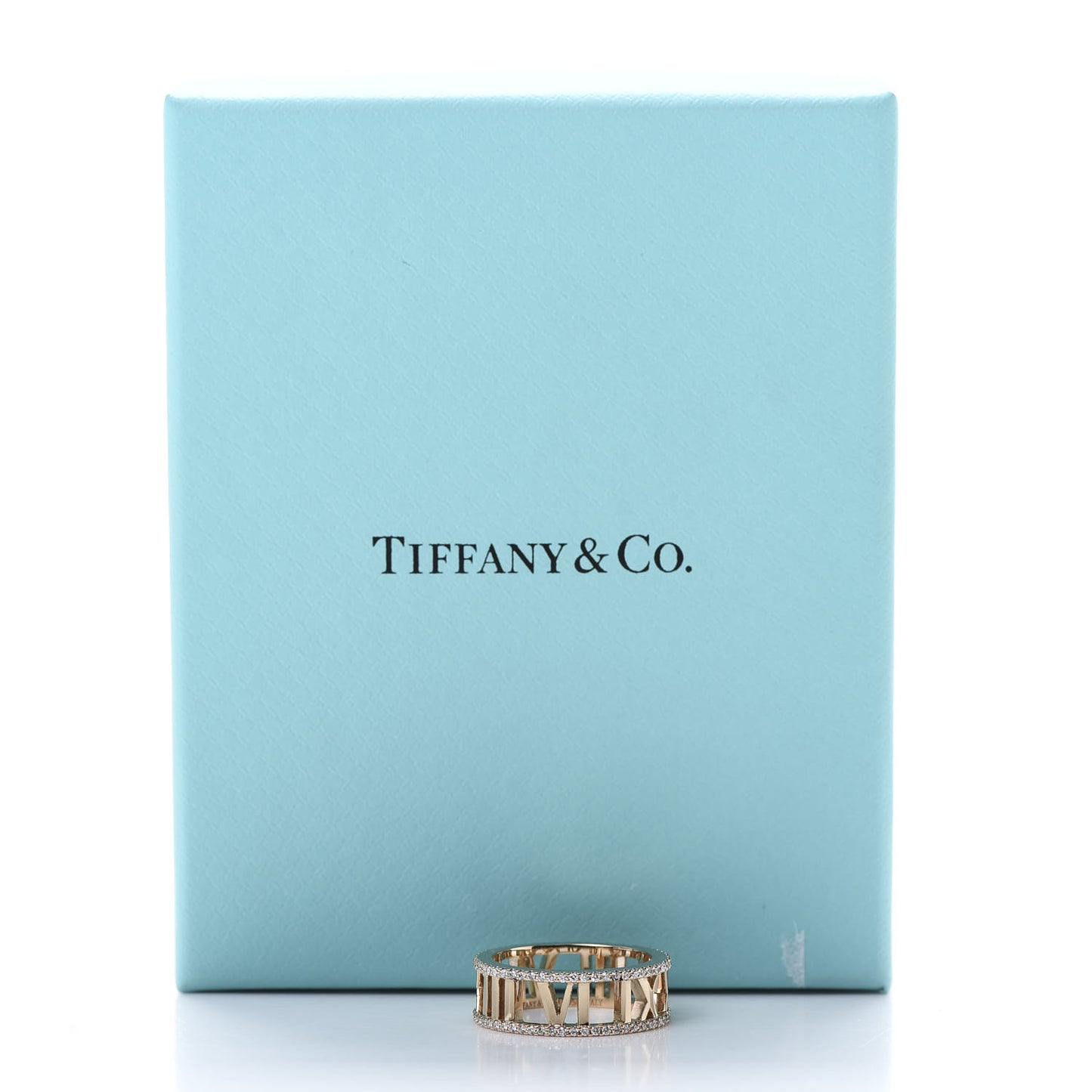 18K Rose Gold Diamond Atlas Open Pave Ring 51 5.75