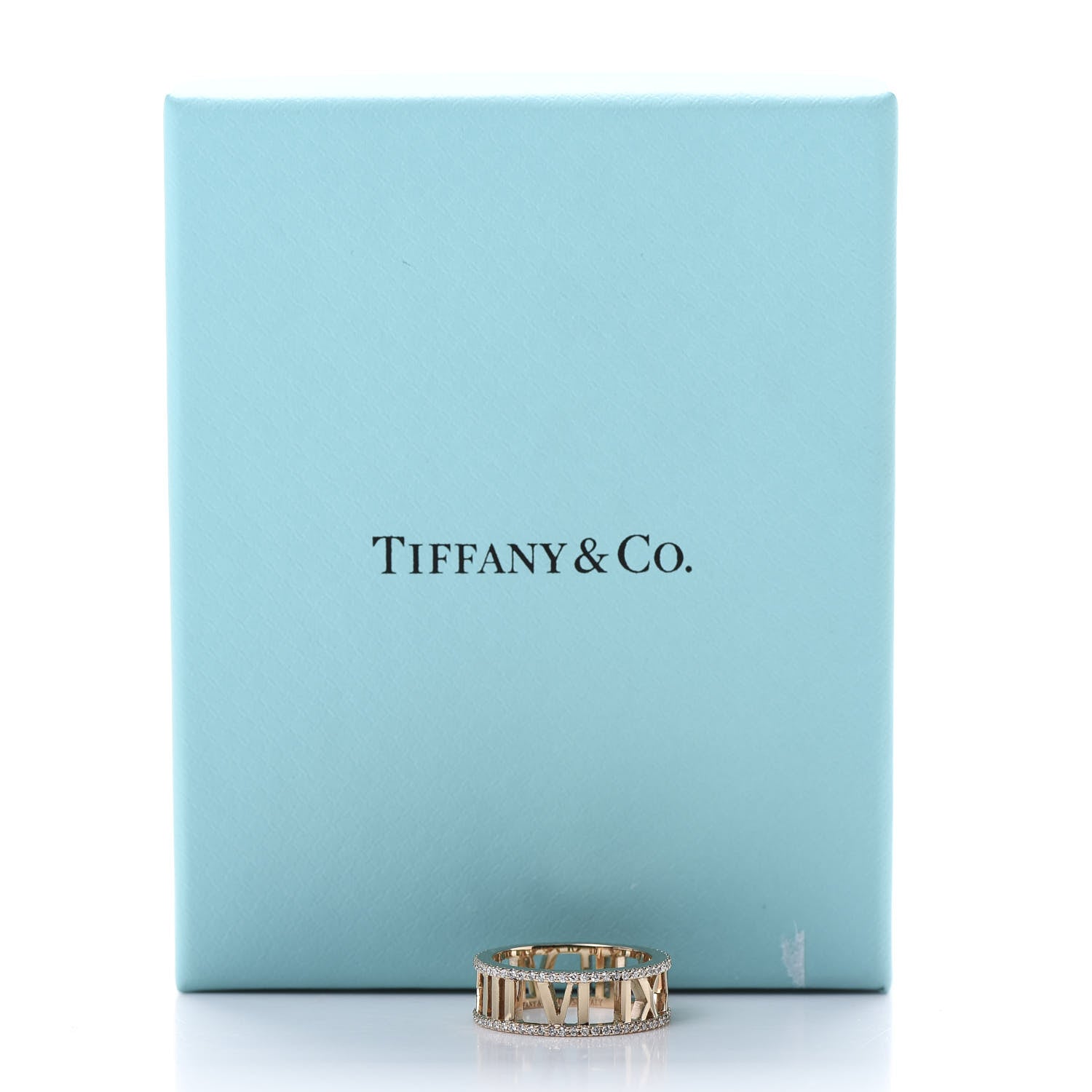 Tiffany 18K Rose Gold Diamond Atlas Open Pave Ring 51 5.75 5 of 5