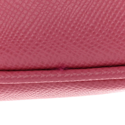 Prada Saffiano Lux Mini Top Handle Crossbody Bag Geranio 11 of 17