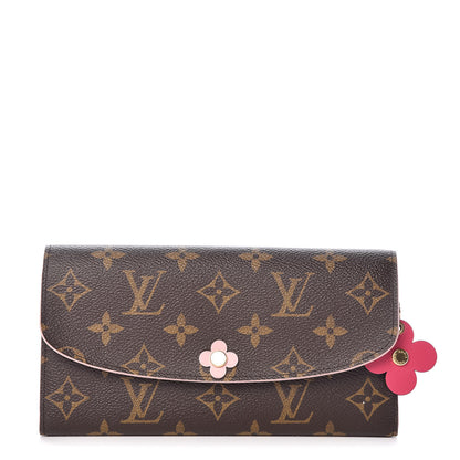 Louis Vuitton Monogram Bloom Flower Emilie Wallet 1 of 10