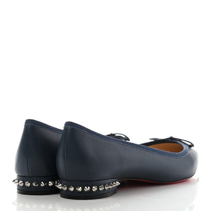 Christian Louboutin Nappa Spiked Hall Flats 40.5 Version Nocturne 4 of 7