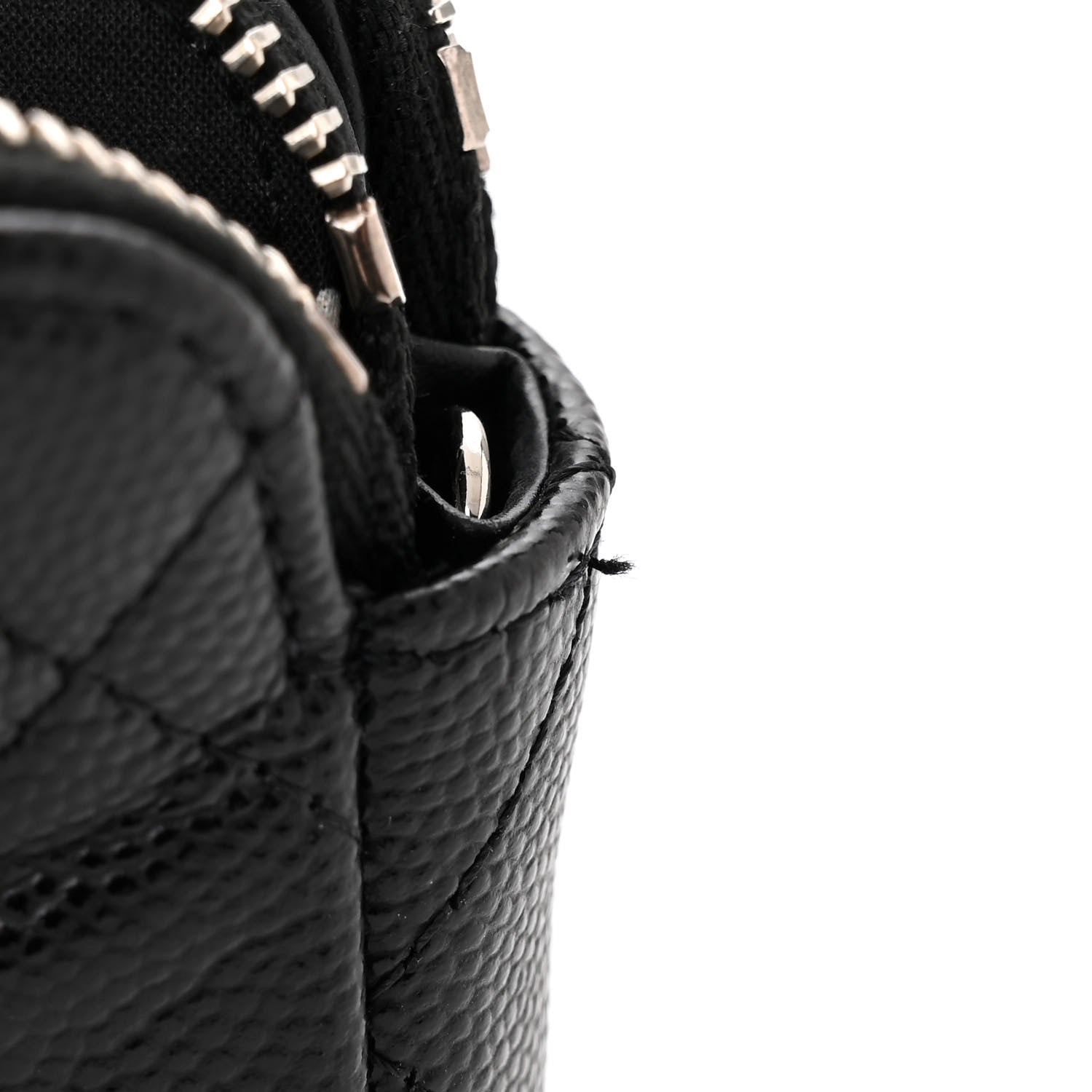 Chanel Caviar Quilted Logo Small Clutch With Chain Black 12 of 13