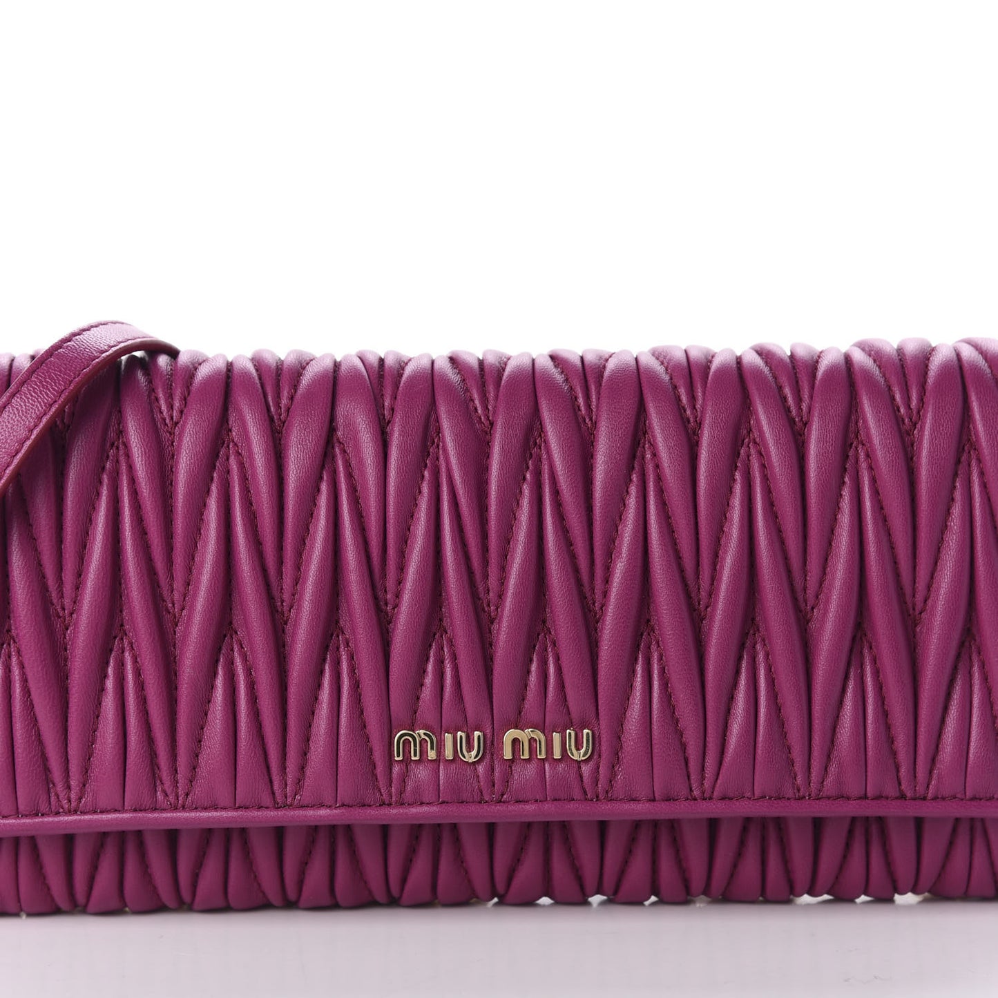 Nappa Matelasse Wallet On Chain Fuxia