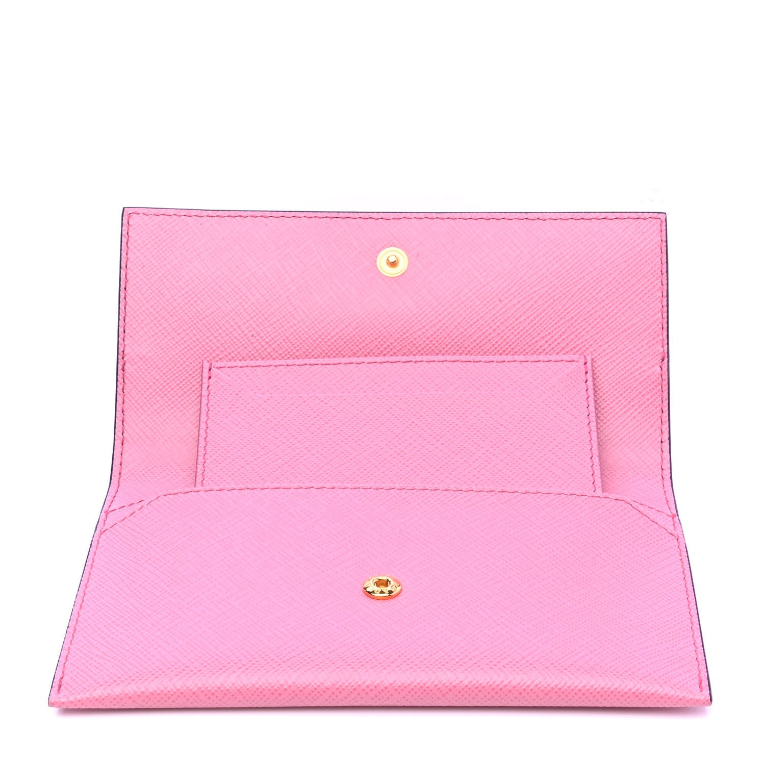 Prada Saffiano Greche Flap Continental Wallet Begonia Giada 5 of 5