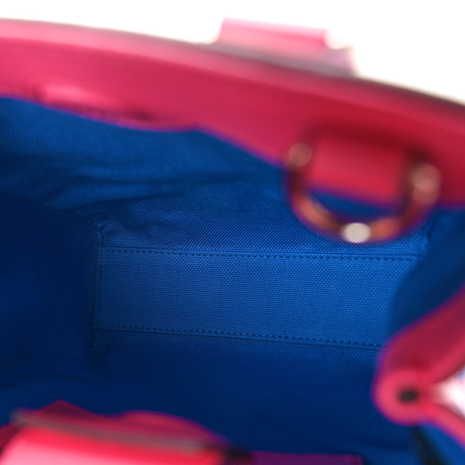 Gucci Calfskin GG Tennis Embossed Mini Tote Bag Modern Fuchsia Modern Blue 5 of 10