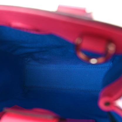 Gucci Calfskin GG Tennis Embossed Mini Tote Bag Modern Fuchsia Modern Blue 5 of 10