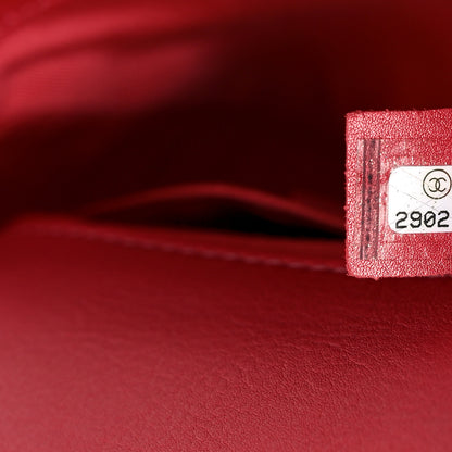 Chanel Calfskin Quilted Top Handle Flap Dark Pink 6 of 9