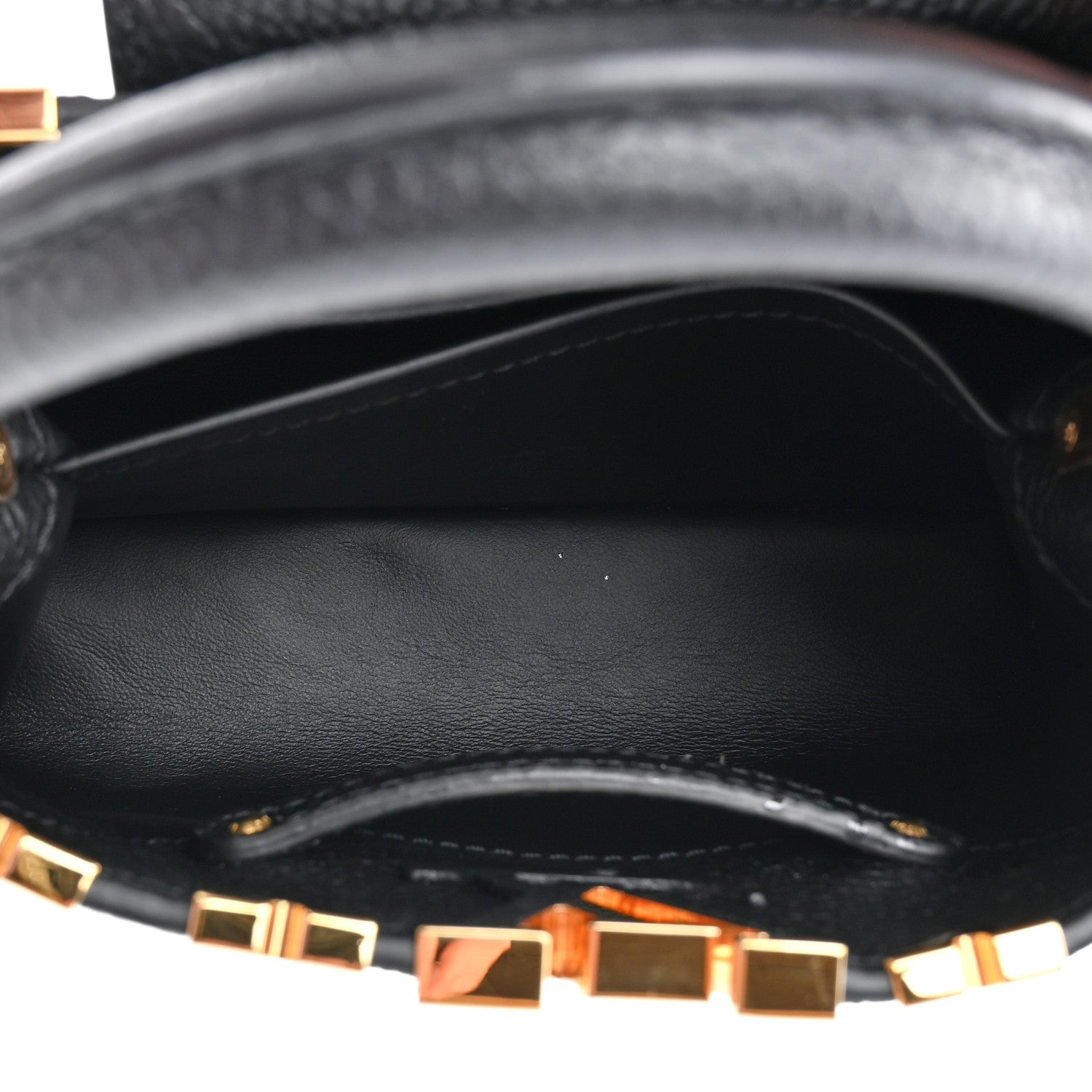 Louis Vuitton Taurillon Embellished Flower Crown Capucines Mini Black 5 of 8