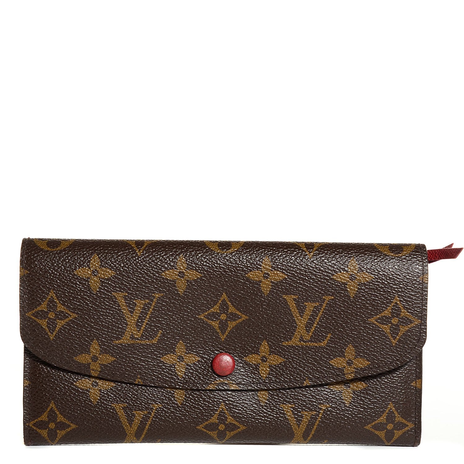 Louis Vuitton Monogram Emilie Wallet Red 1 of 8