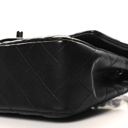Chanel Lambskin Quilted Mini Rectangular Flap Black 10 of 12