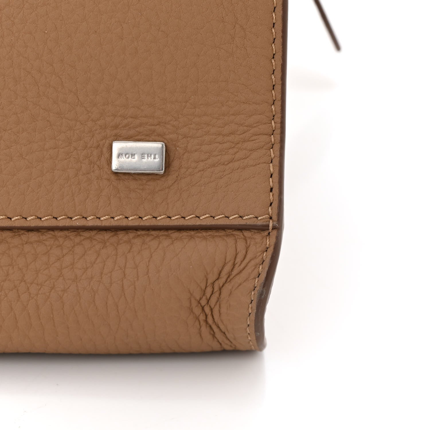 The Row Matte Grained Calfskin Soft Margaux 15 Sandpit 10 of 10