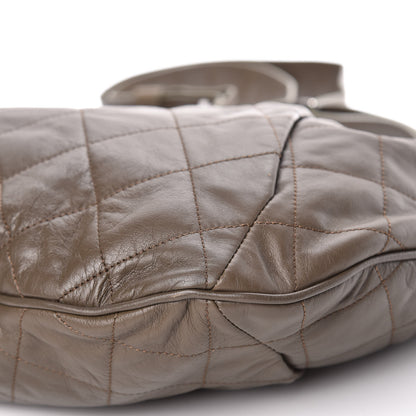 Chanel Calfskin Coco Pleats Hobo Olive 7 of 10