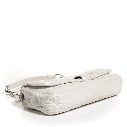 Christian Dior Lambskin Cannage Rendezvous Small Flap White 4 of 9