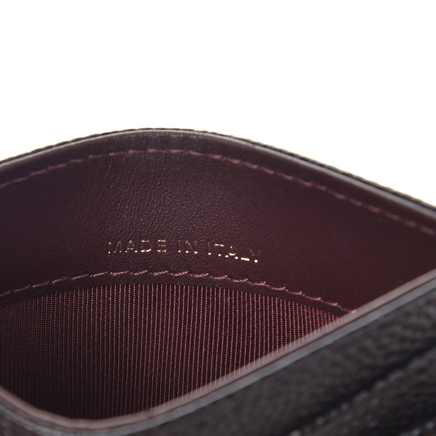 Caviar Quilted Card Holder Black