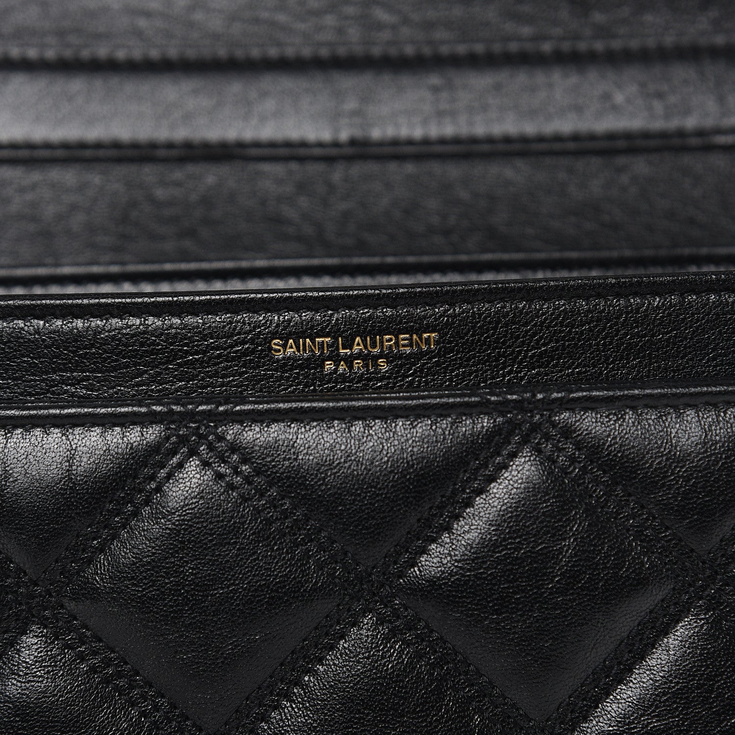 Saint Laurent Lambskin Quilted Small Becky Chain Bag Black 6 of 9