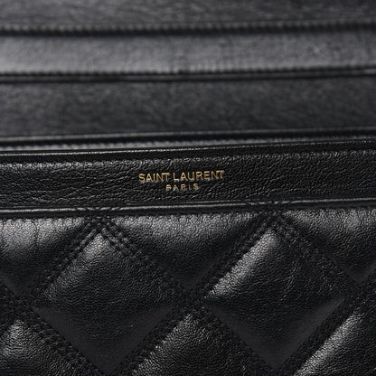 Saint Laurent Lambskin Quilted Small Becky Chain Bag Black 6 of 9