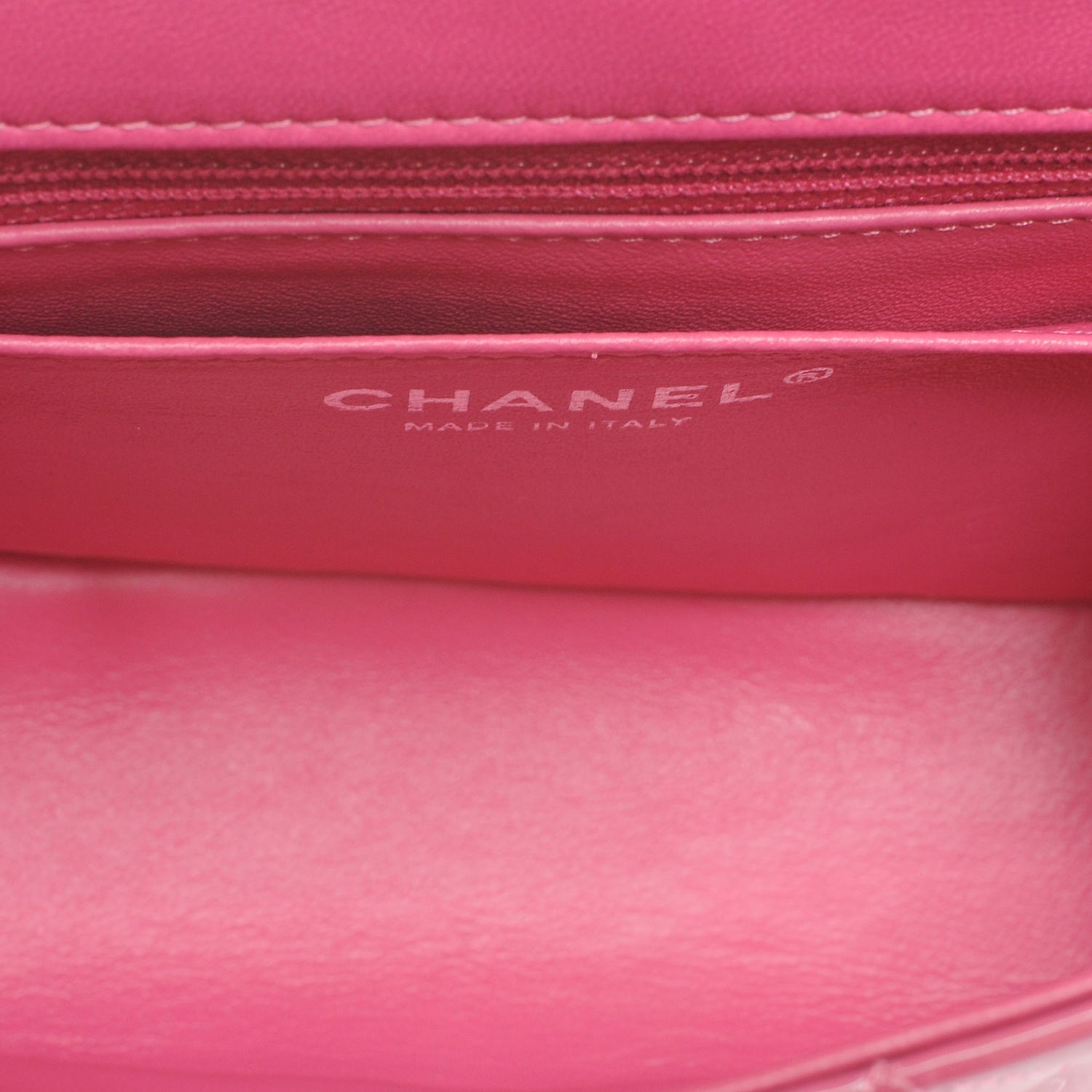 Chanel Patent Quilted Mini Flap Pink 5 of 7