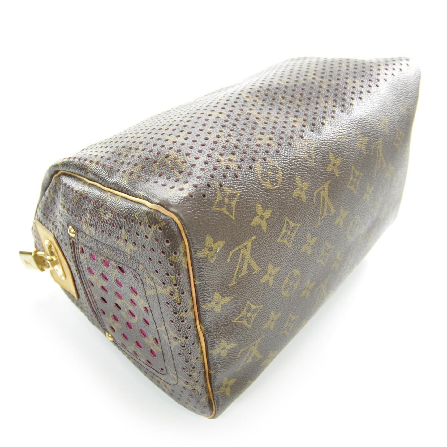 Monogram Perforated Speedy 30 Fuchsia