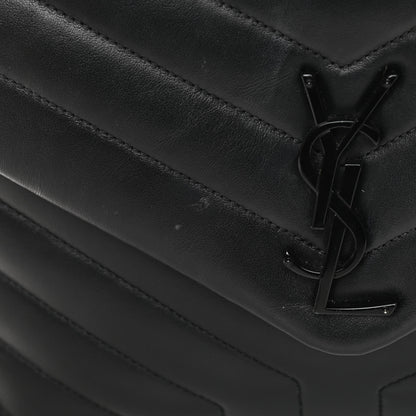 Saint Laurent Calfskin Y Quilted Monogram Medium Loulou Chain Satchel Black 17 of 17