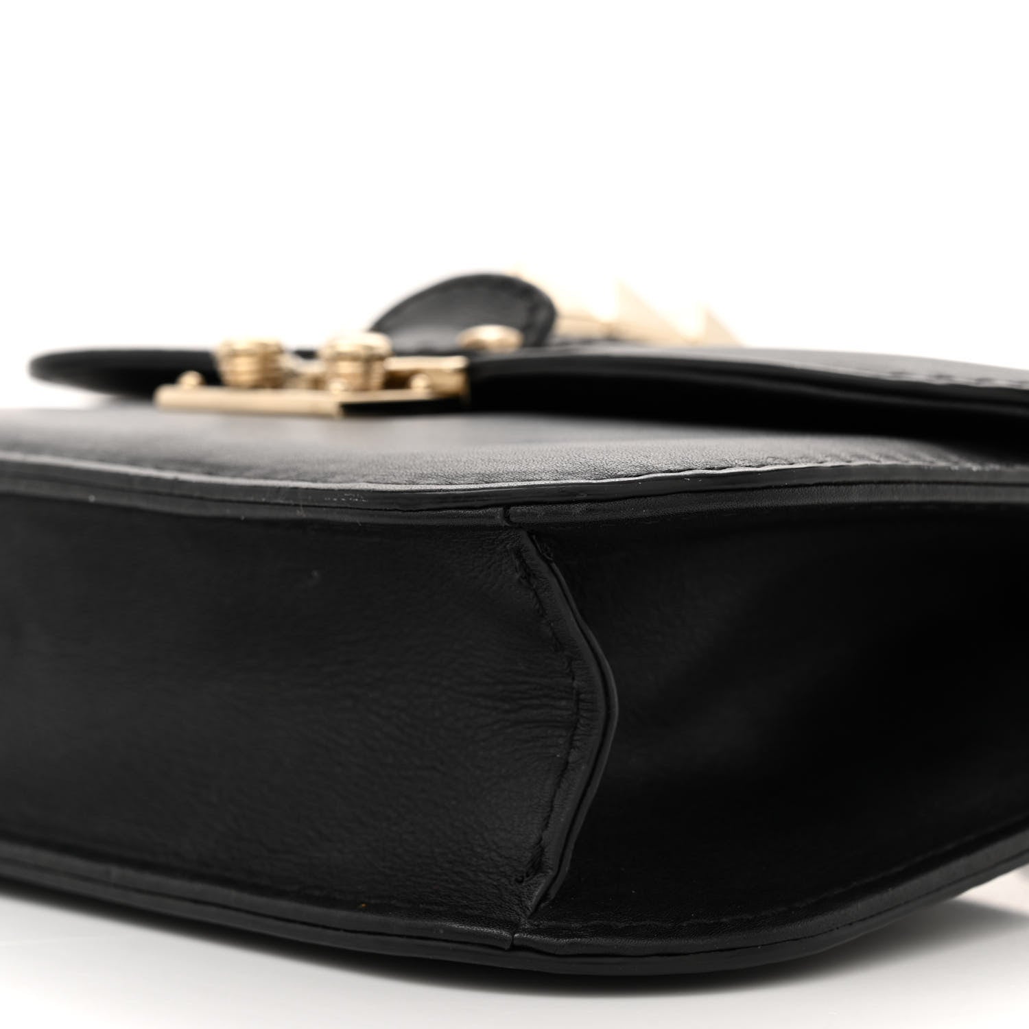 Valentino Garavani Vitello Small Glam Lock Rockstud Flap Black 10 of 14