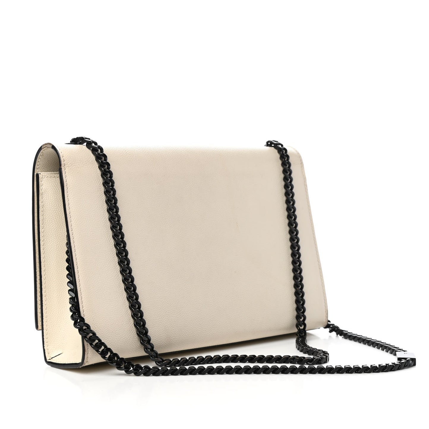 Grain De Poudre Medium Classic Monogram Kate Satchel Porcellana Black