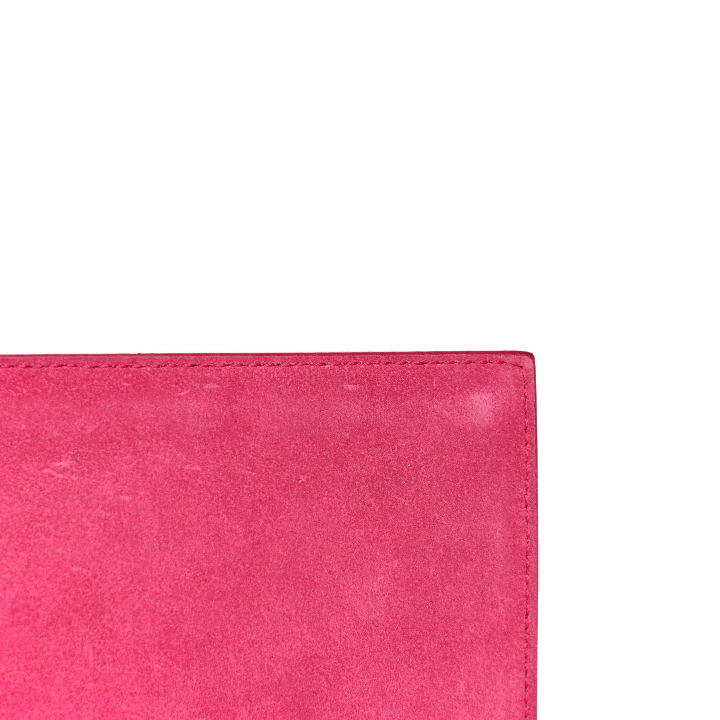 Calfskin Classic Y Ligne Clutch Fuchsia