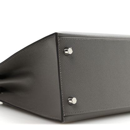 Hermes Epsom Kelly Sellier 28 Gris Misty 9 of 11