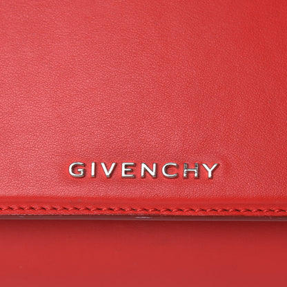 Givenchy Calfskin Mini Pandora Box Logo Strap Crossbody Bag Medium Red 7 of 9