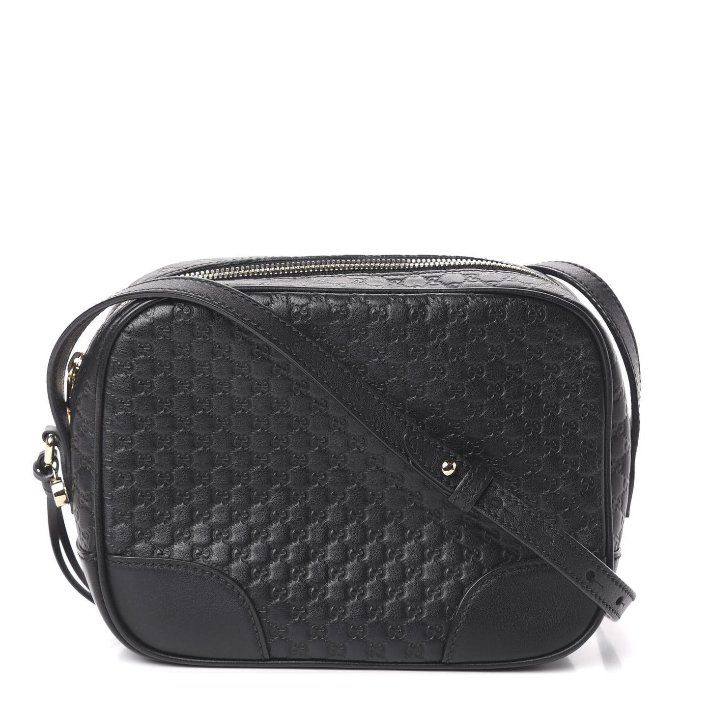 Microguccissima Mini Bree Messenger Bag Black
