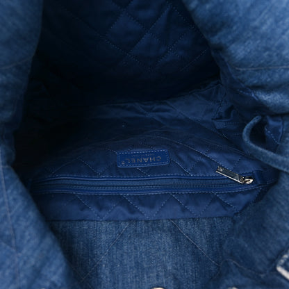 Chanel Denim Patchwork Logo Chanel 22 Blue 6 of 10
