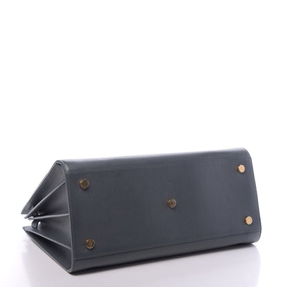 Saint Laurent Calfskin Sac De Jour Carryall Fog 4 of 10