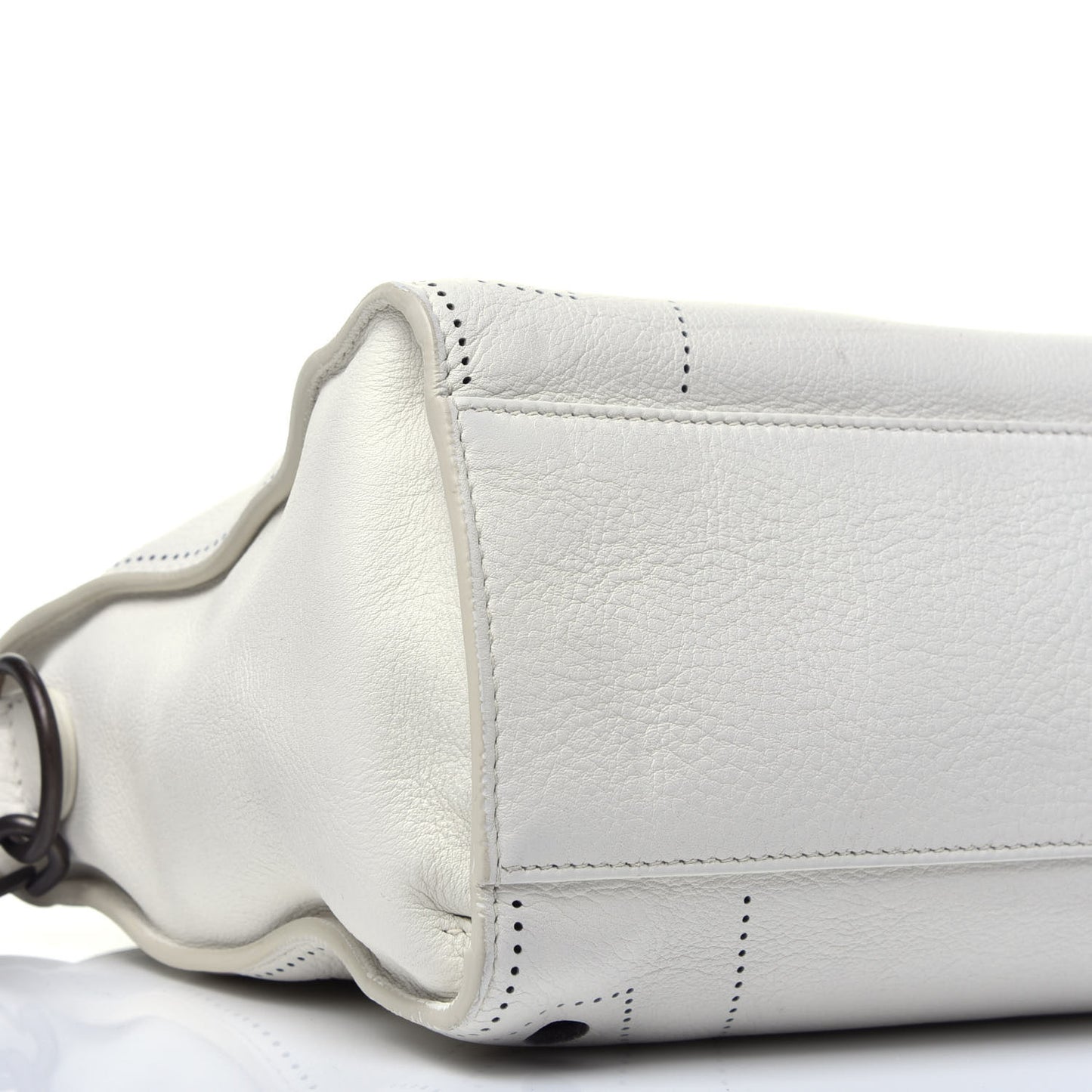 Veau Soyeux Perforated Blackout Hardware S City White