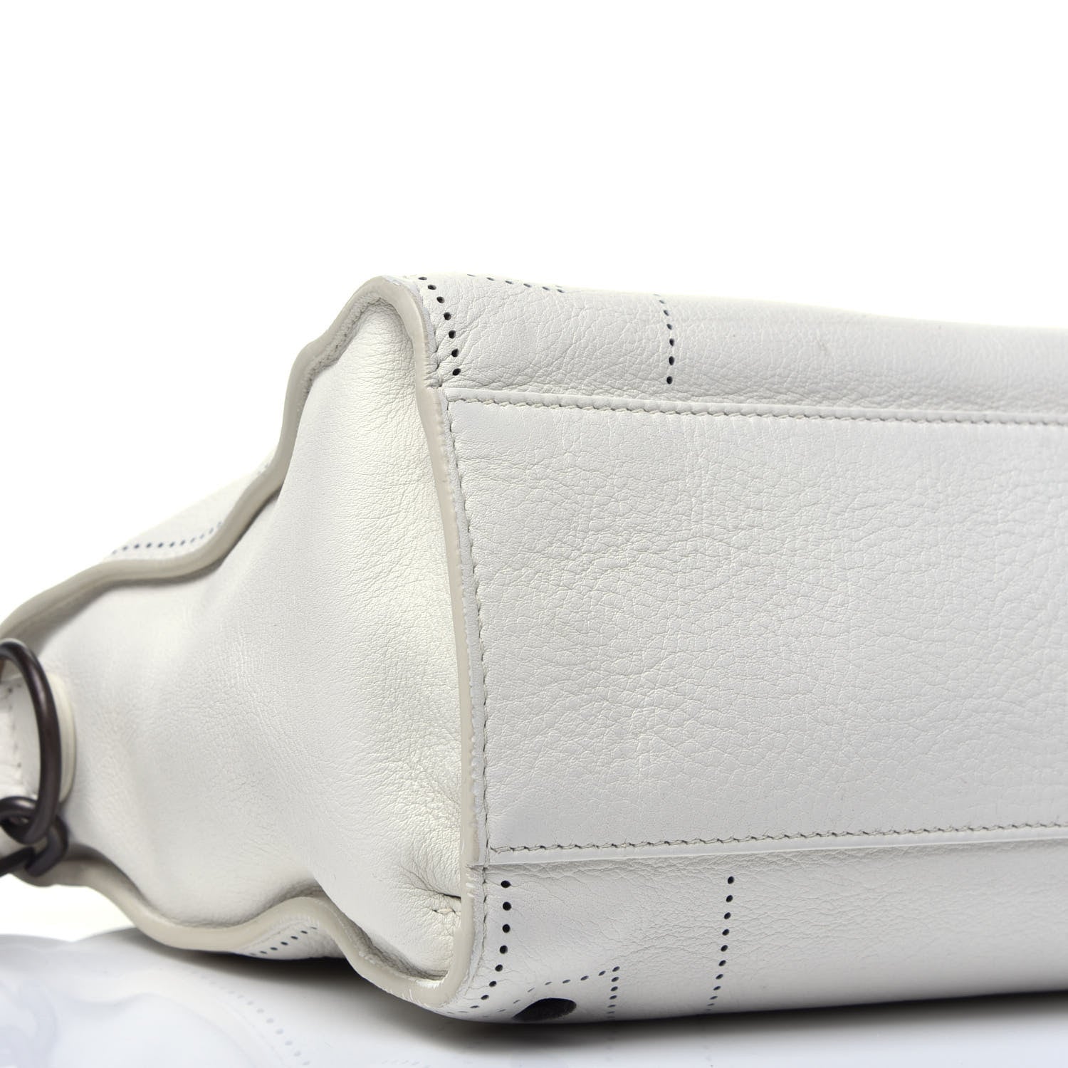 Balenciaga Veau Soyeux Perforated Blackout Hardware S City White 9 of 10