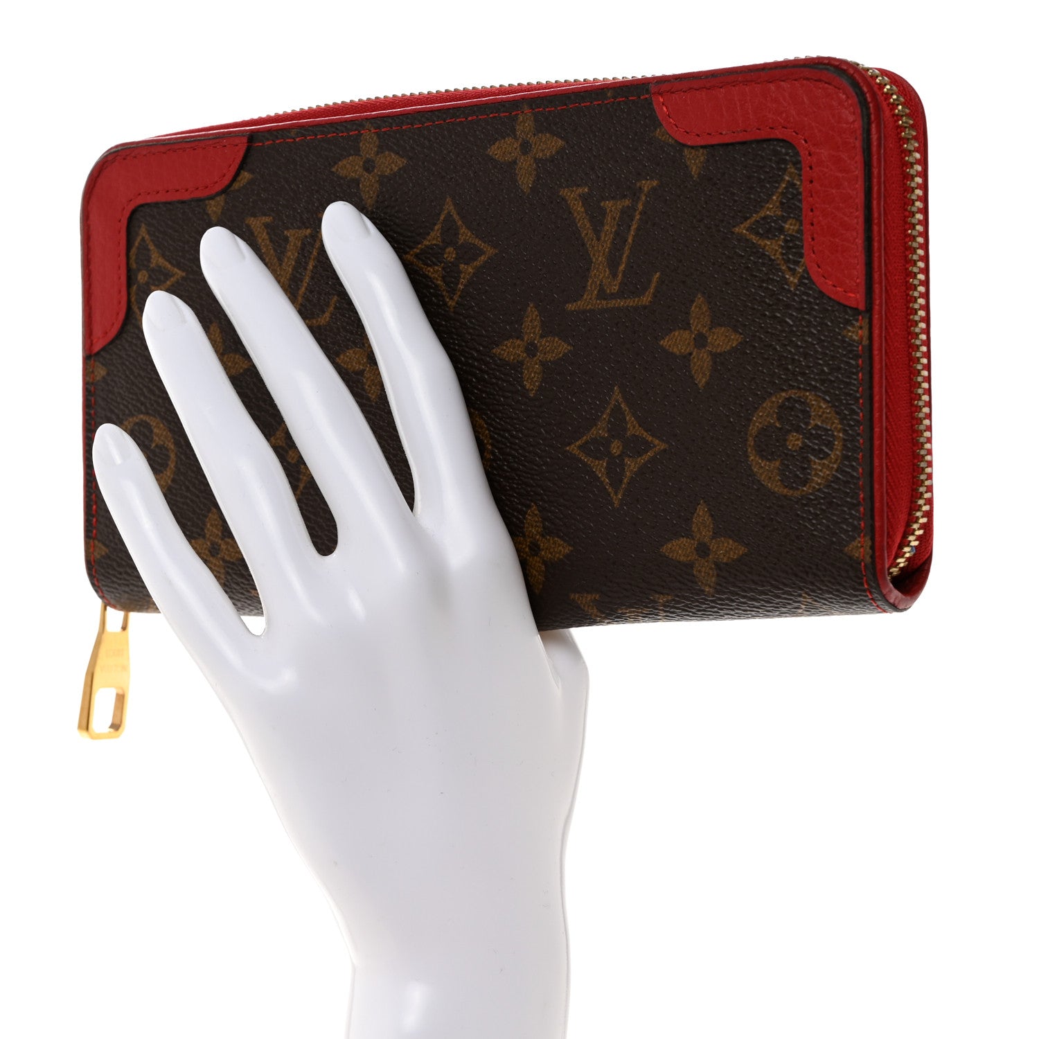 Louis Vuitton Monogram Retiro Zippy Wallet Cherry 2 of 7