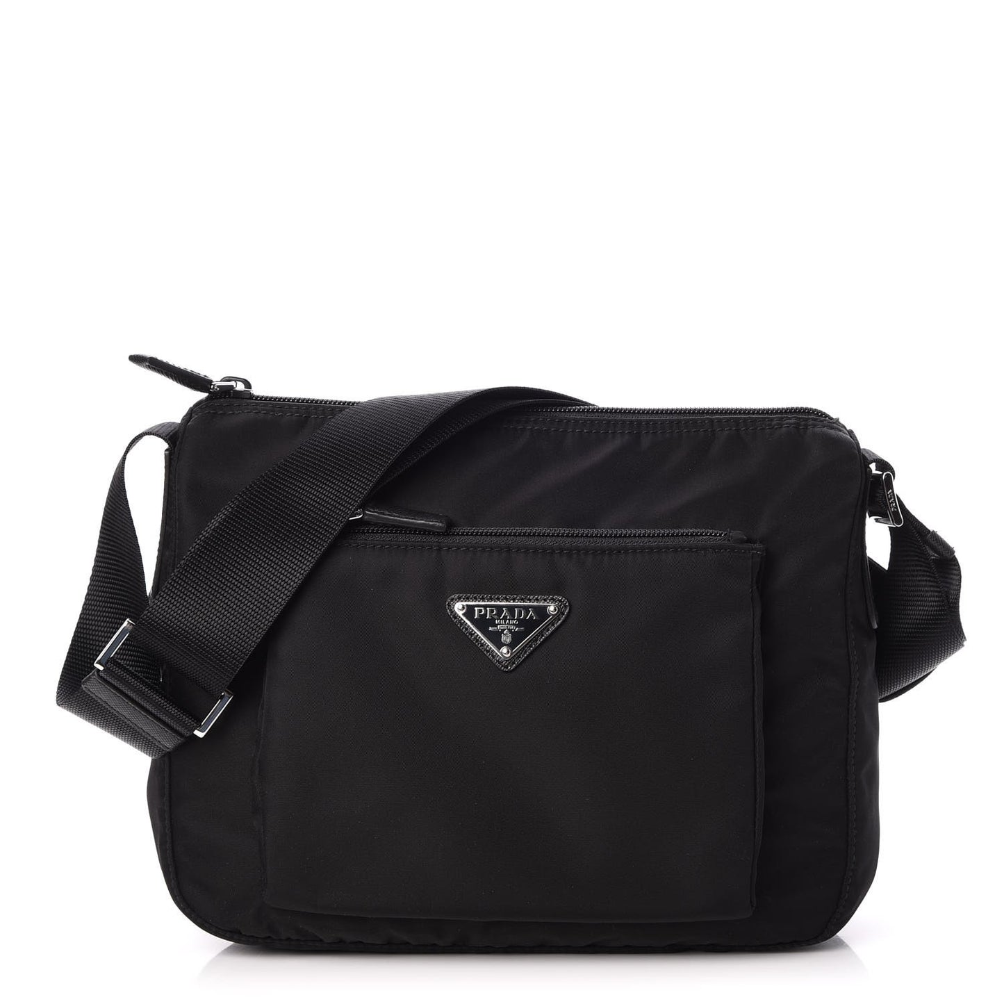 Tessuto Nylon Messenger Bag Black