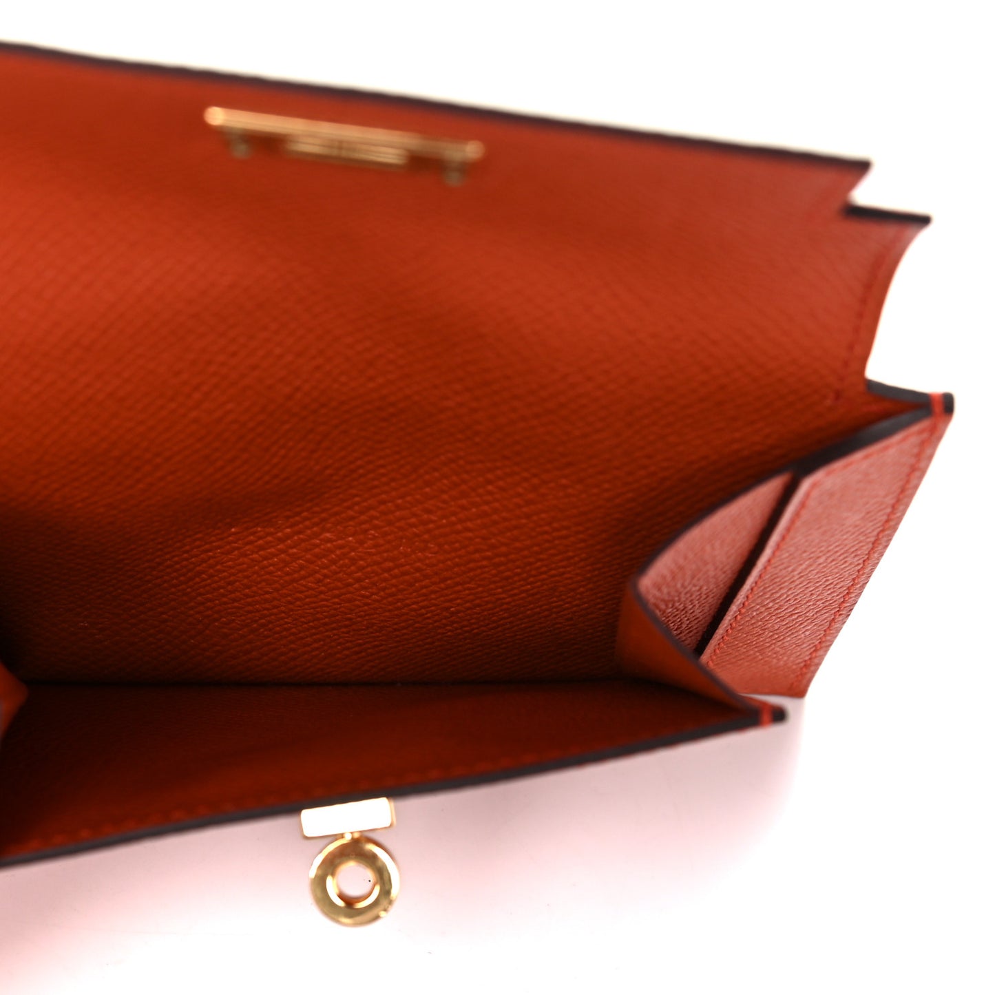 Epsom Kelly Pocket Compact Wallet Terre Battue