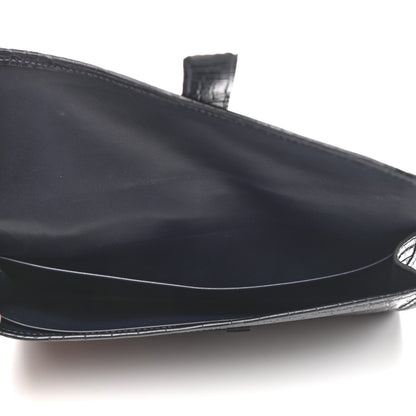 Hermes Matte Alligator Jige Duo Clutch Bleu Indigo 7 of 10