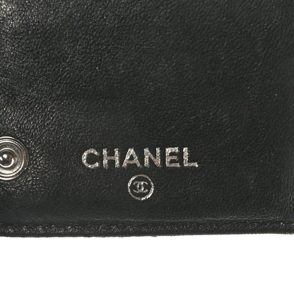 Chanel Aged Calfskin Quilted Paris New York PNY Wallet Black 7 of 7
