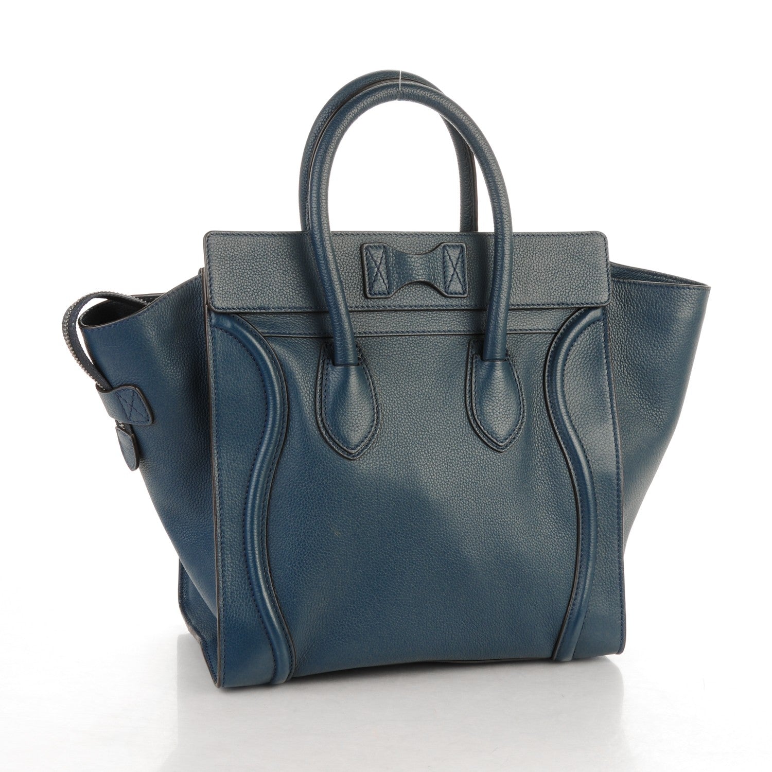 Celine Drummed Calfskin Mini Luggage Orage 3 of 8