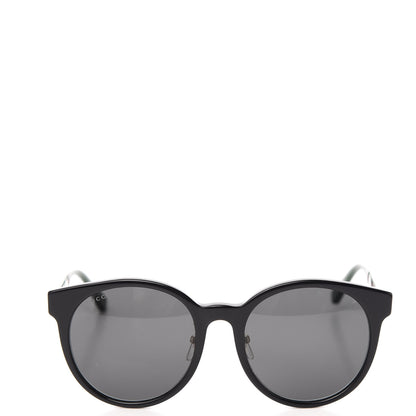 Gucci Acetate GG Web Round Eye Sunglasses GG0854SK Black 2 of 7